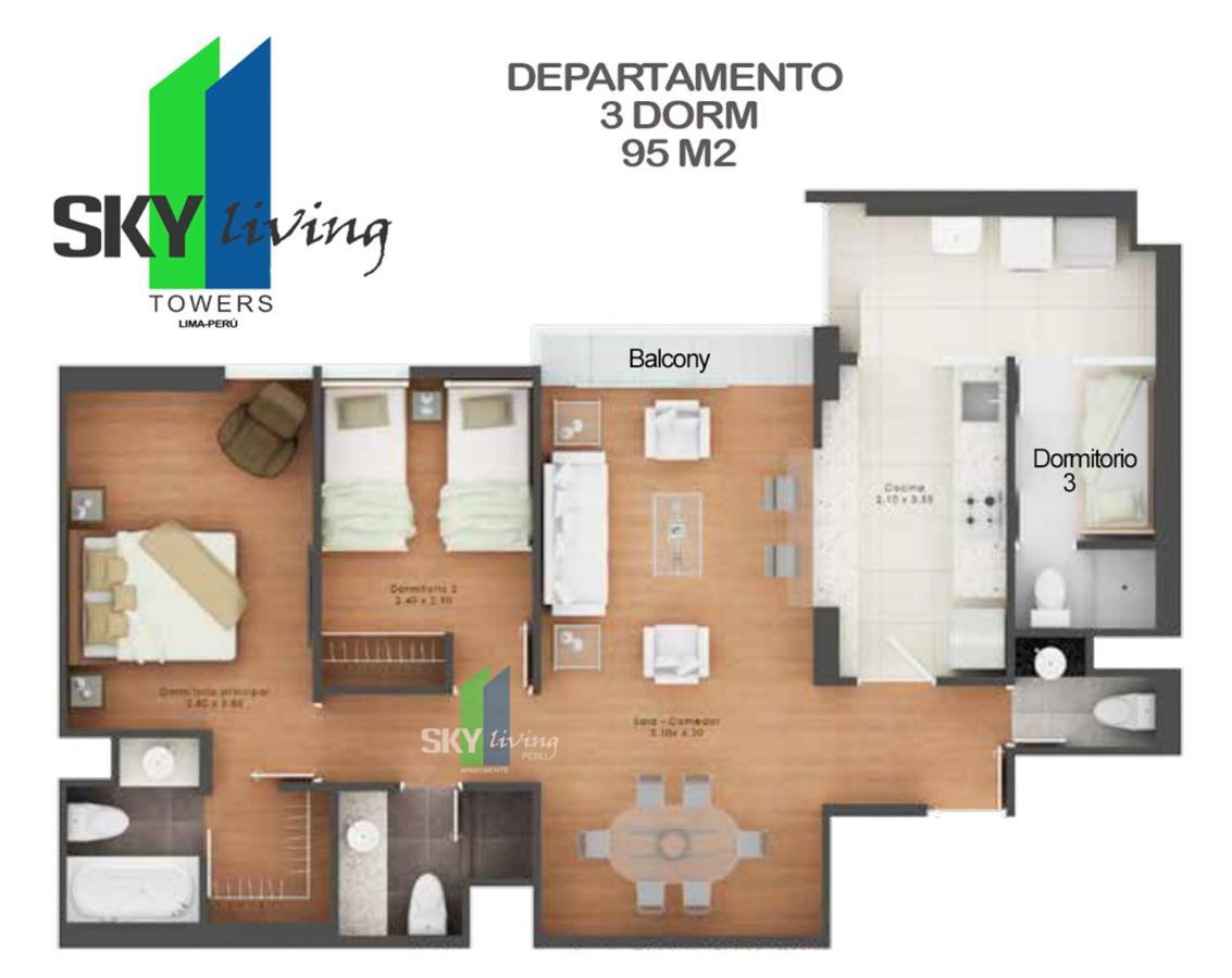 Skyliving Towers Apartments - Peru 利马 外观 照片